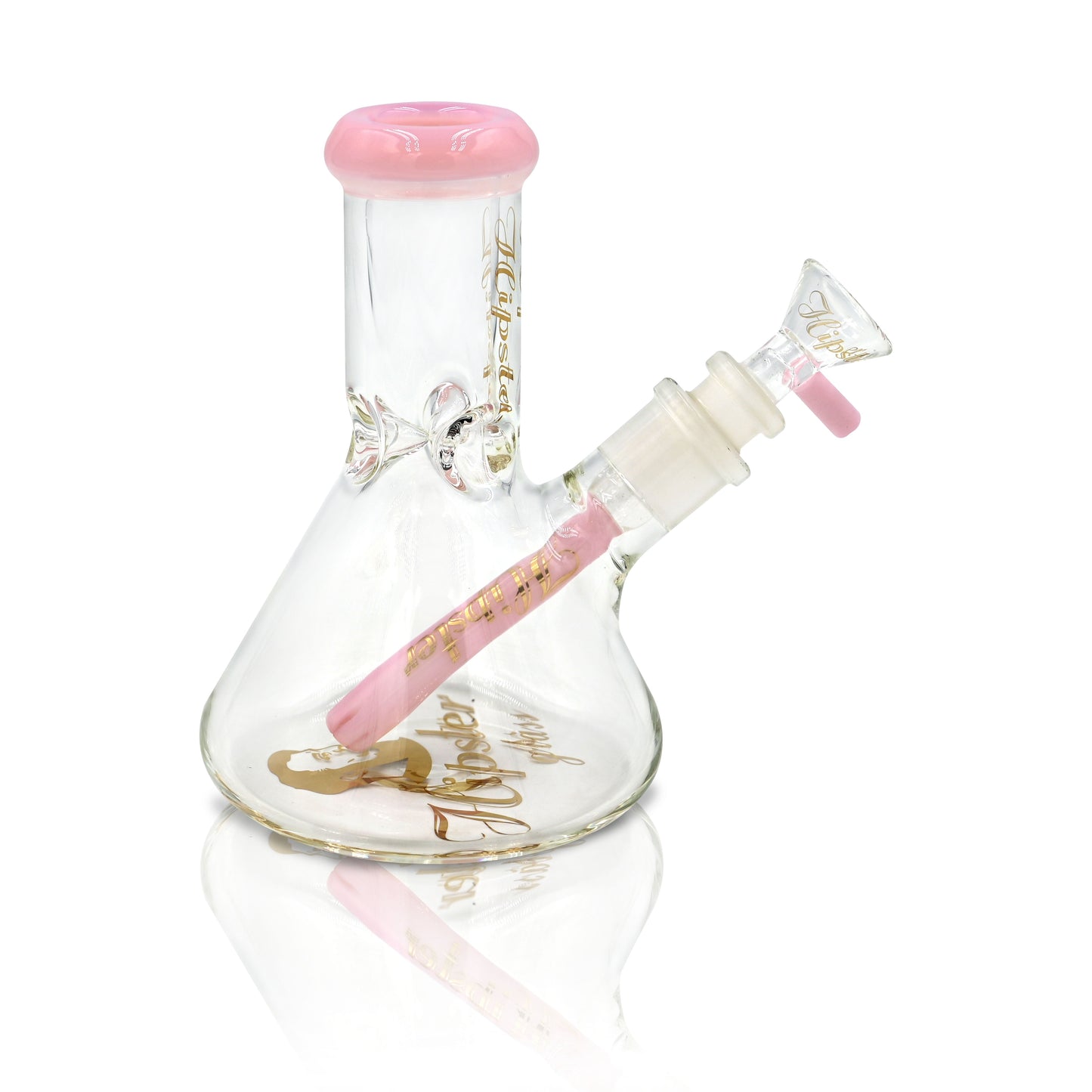 BUBBLE BEAKER BONG-6INCHES 7 MM THICK GLASS WITH RIPS (HP6063)