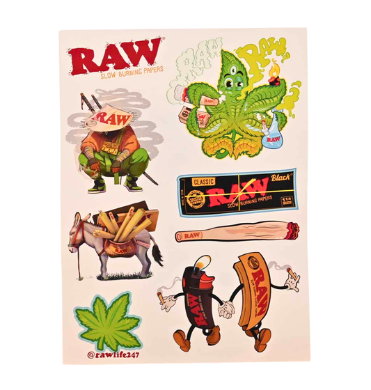 RAW Adult Stoner Activity Book + RAW Sticker Sheet
