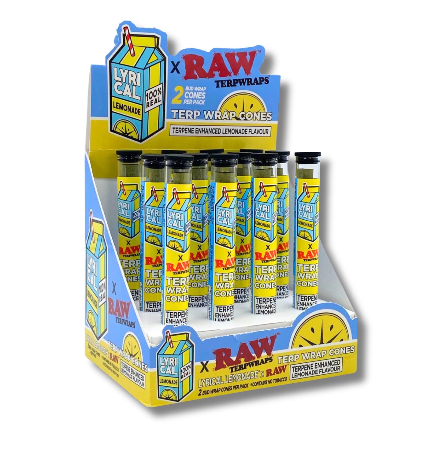 RAW Lyrical Lemonade Terp Wrap Cones (Terpene Enhanced Lemonade Flavor)