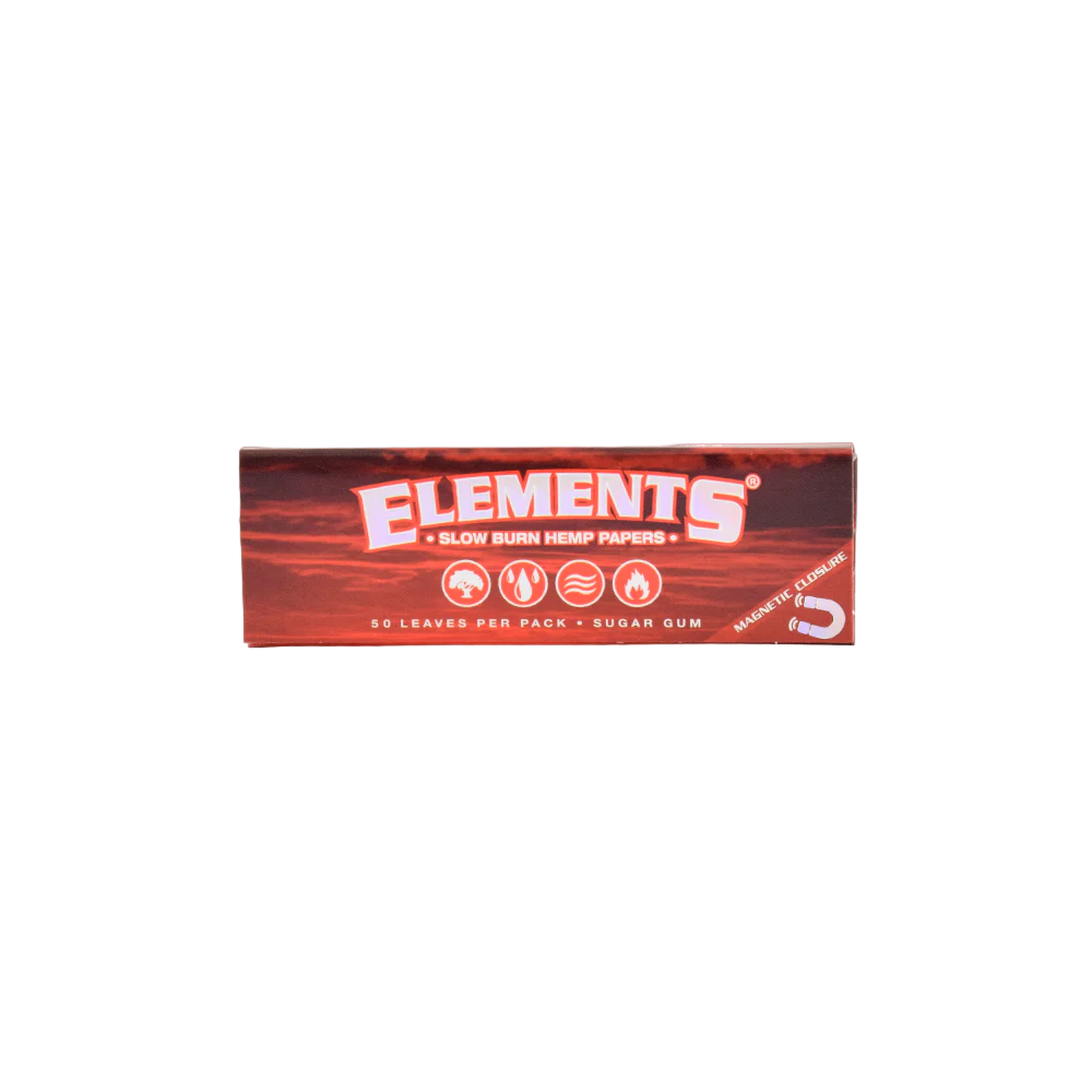 Elements Red 1 1/4 Size Ultra Thin Rice Rolling Paper