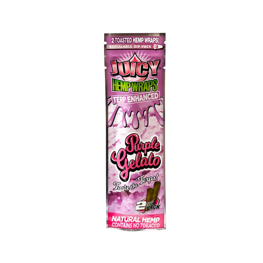 Juicy Hemp Purple Gelato - Terpene Enhanced Wraps