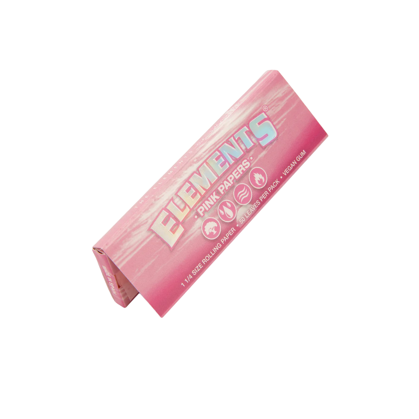 Elements Pink 1 1/4 Size Ultra Thin Rice Rolling Paper