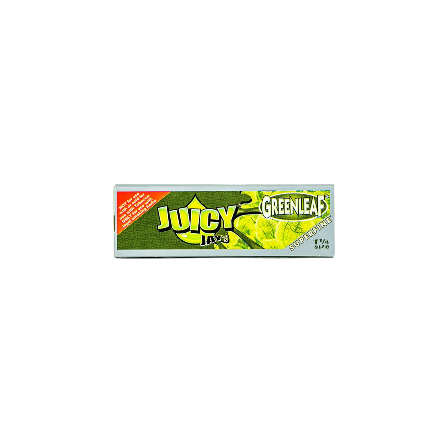 Juicy Jay’s Super Fine Rolling Papers – Green Leaf – 1 1/4