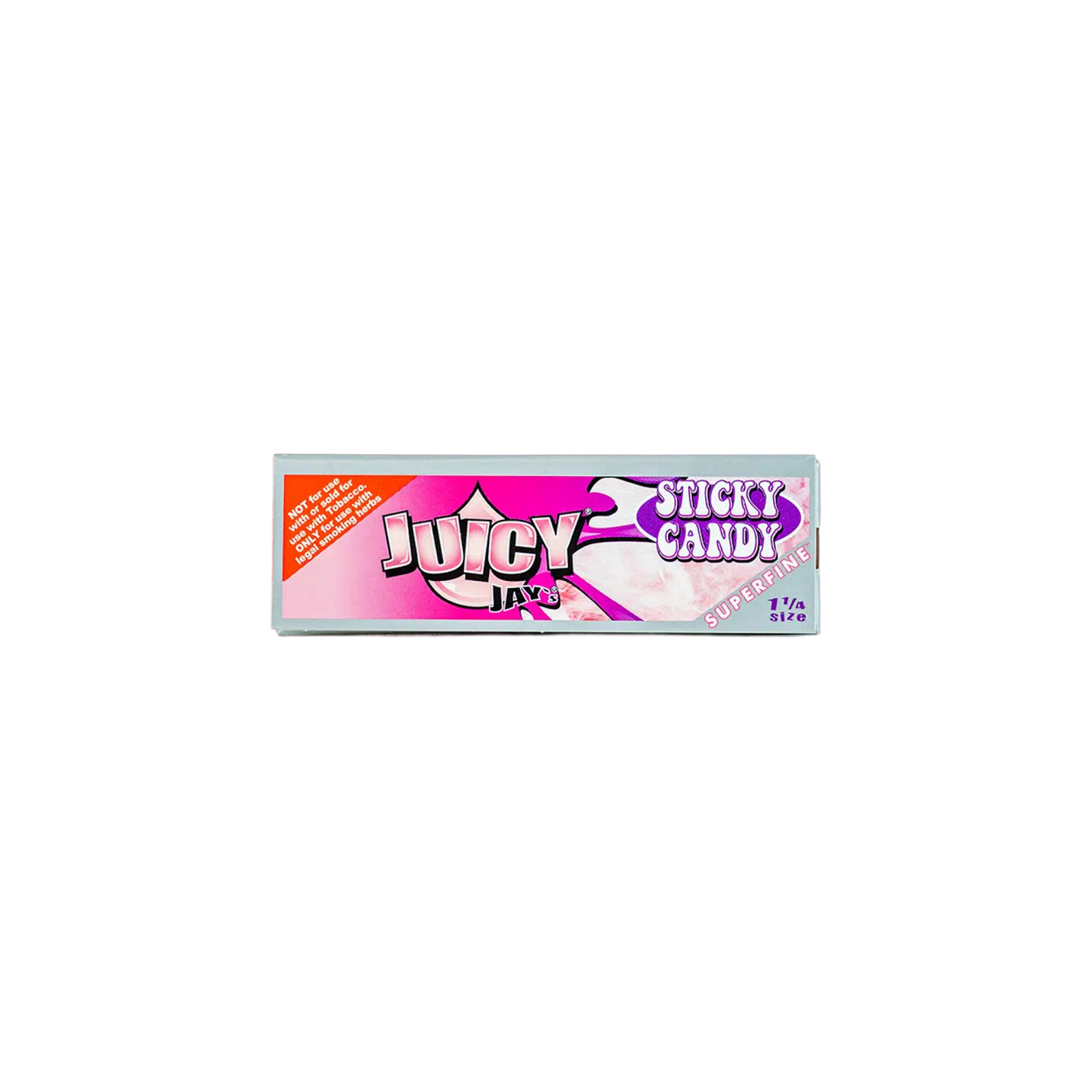 Juicy Jay’s Super Fine Rolling Papers – Sticky Candy – 1 1/4