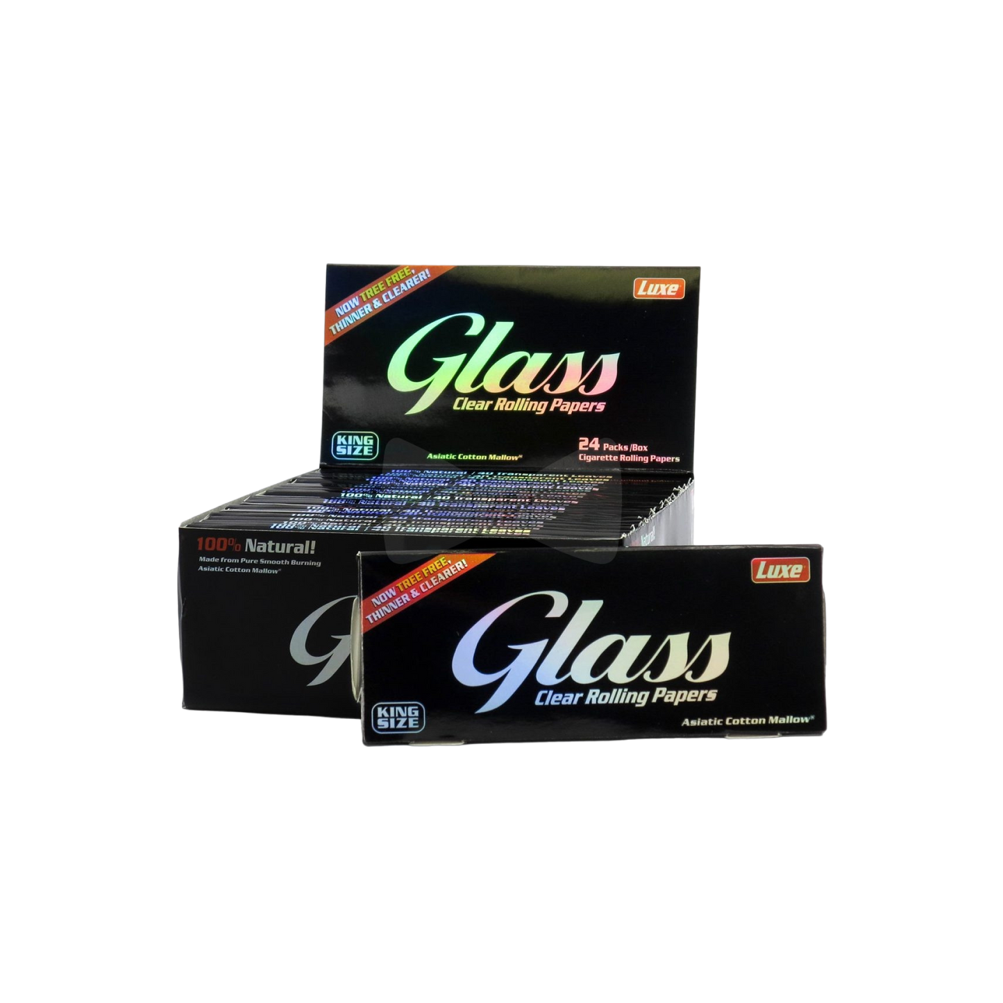 Luxe Glass Rolling Papers - King Size