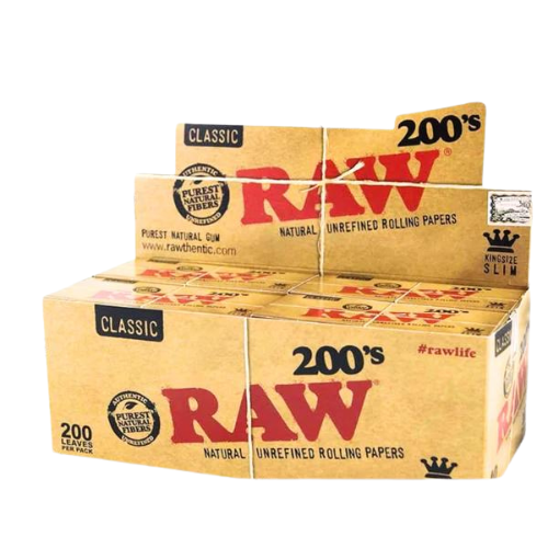 RAW Classic King Size Slim 200'S Rolling Papers (40 PK)