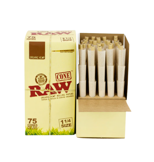 RAW Organic Hemp Cones – 75 Pack