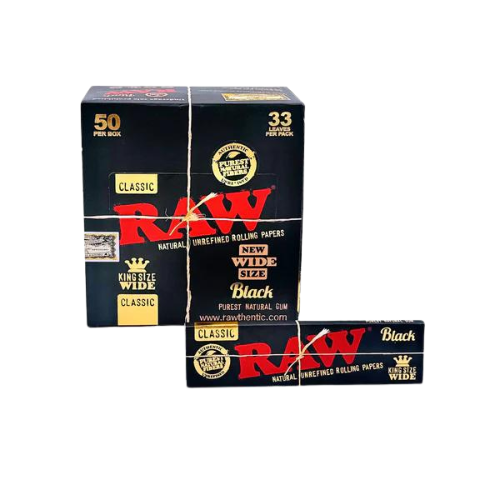 RAW Black King Size Wide Rolling Papers