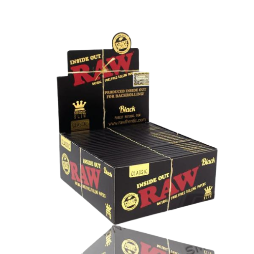 RAW Black Inside Out Rolling Papers