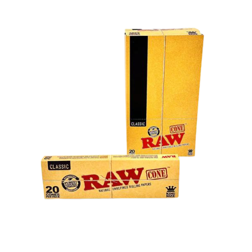 RAW Classic King Size Pre Rolled Cones (20 CT)