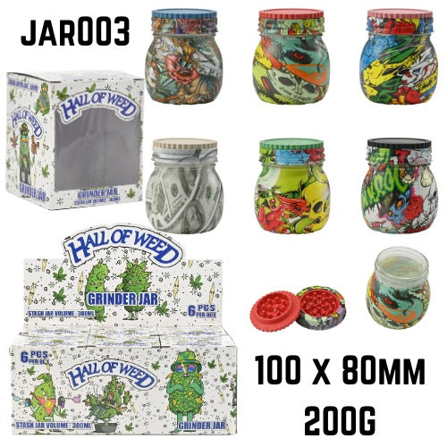 .Hall of Weed Graffiti Grinder JAR003