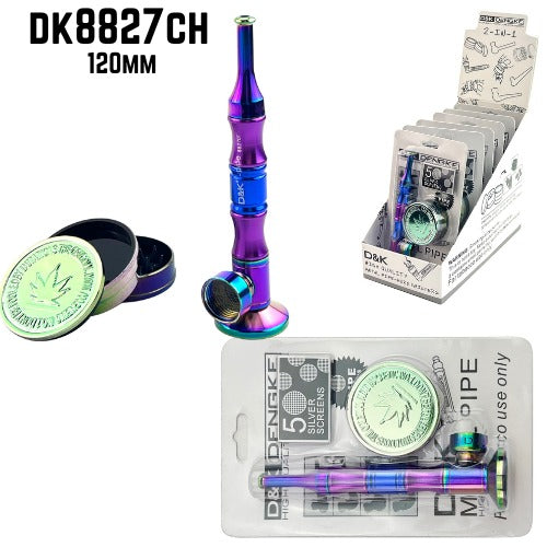 Rainbow Metal Pipe & Grinder Set  DK8827CH