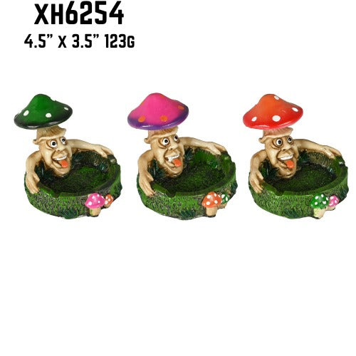 Mushroom Man Poly Stone Ashtray XH6254