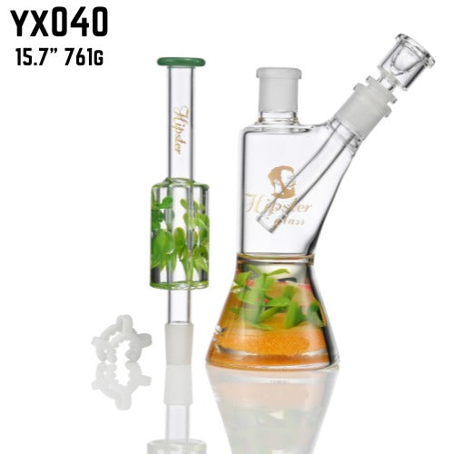 Leafy Breeze Beaker Water Pipe YX040