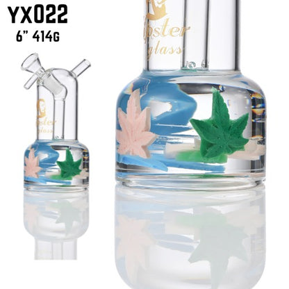 Leafy Swirl Mini Water Pipe YX022