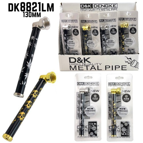 Skull & Leaf Metal Pipe  DK8821LM