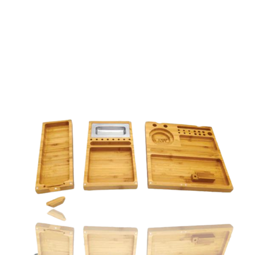 RAW Triple Flip Bamboo Rolling Tray