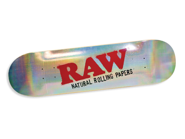 RAW Rainbow Holo-Foil skateboard deck