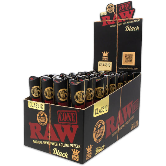 RAW Black Cones King Size (3 CT)