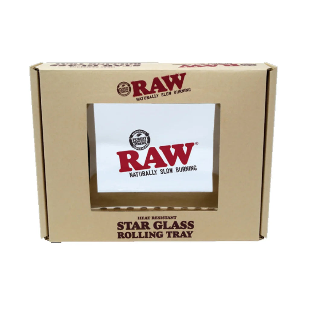 RAW Star Glass Rolling Tray